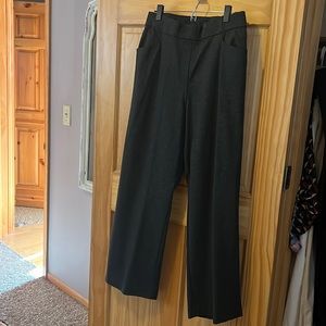 Pull on Dark Grey wide leg dress pants